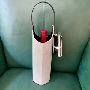 Wine Bottle Holder with 4 matching coasters